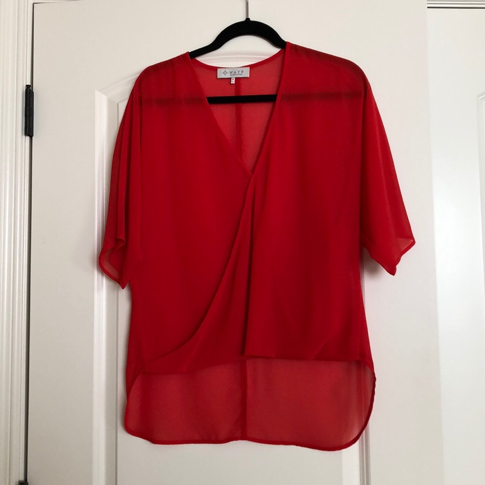 WAYF Sheer Blouse